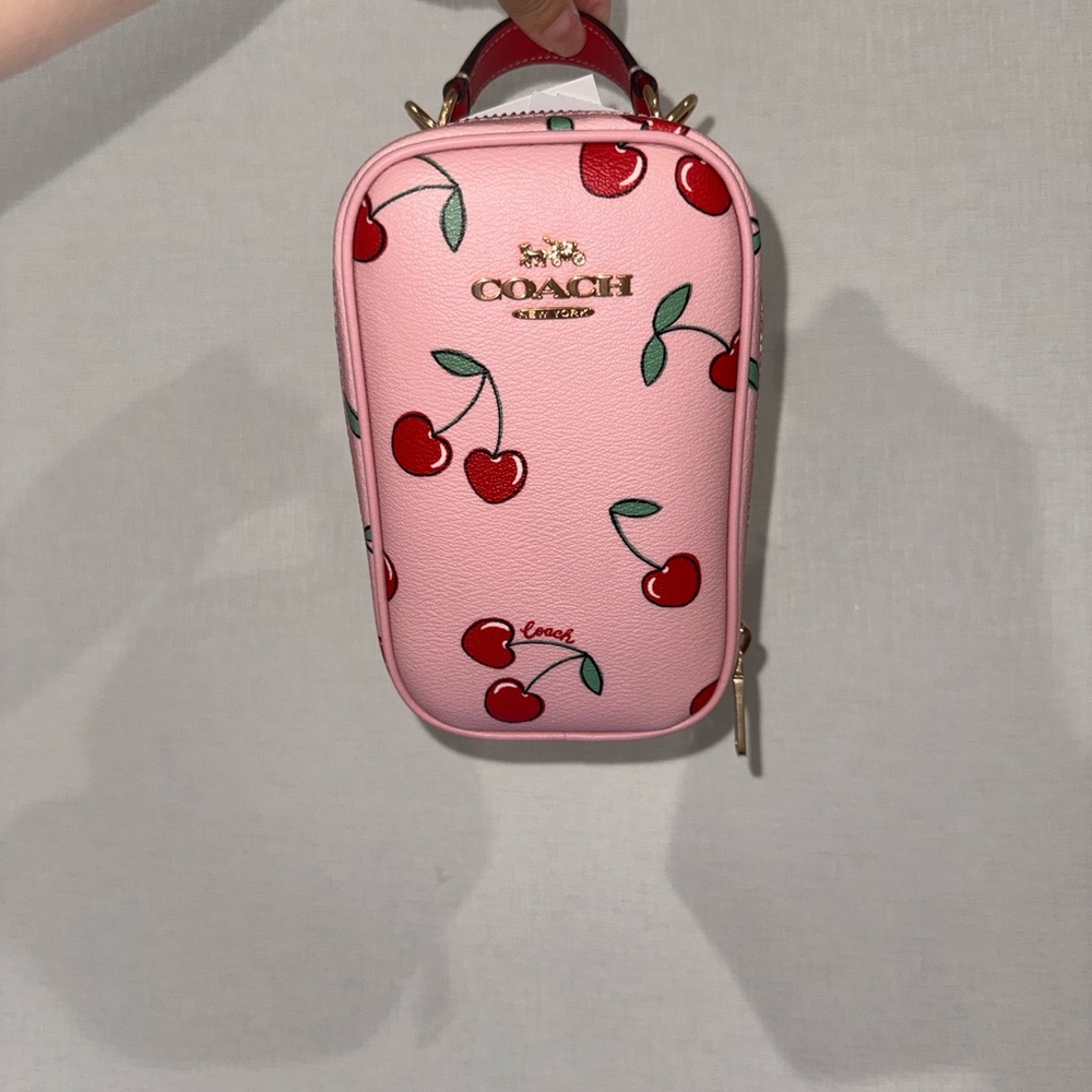 Bnwt Coach Pink and Red Cherry Mini Bag
